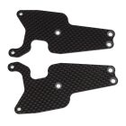Team Associated RC8T3.2 FT Front Lower Suspension Arm Inserts, 1.2mm, carbon fiber / AE81478