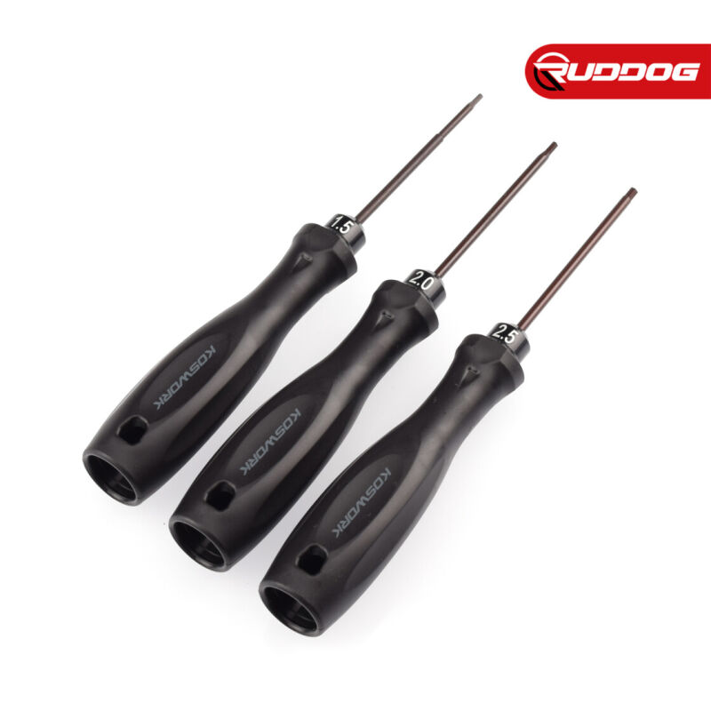 Koswork Hex Wrench Set 1.5mm, 2.0mm & 2.5mm (w/75mm Tip) / KOS13213-HSET3