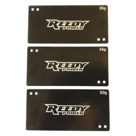 Reedy Shorty Akku Weight Set, 20g, 34g, 50g / AE27355