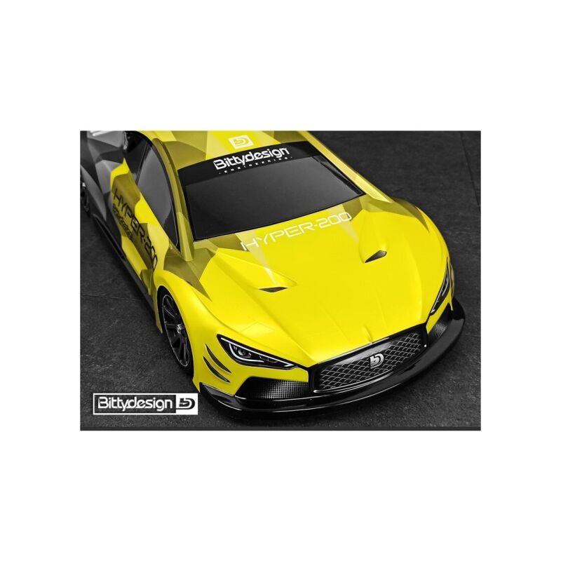 Bittydesign HYPER-200 Clear Body 1/10 TC 200mm nitro, Lightweight / BDTC-200HYP