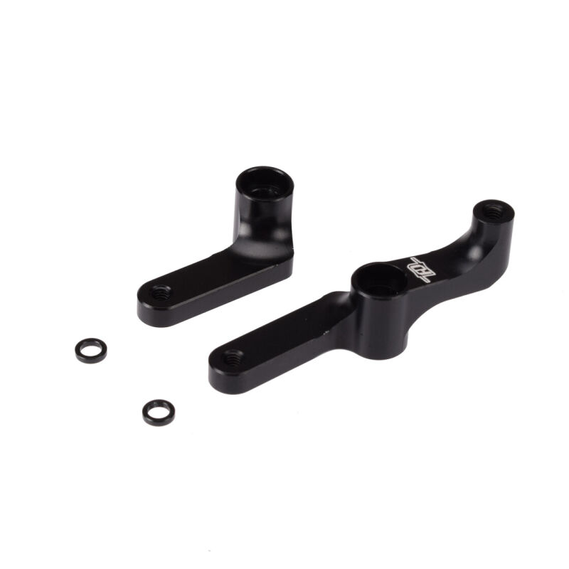 Revolution Design DR10 | RB10 | ProSC10 Aluminium Bellcrank Set (black) / RDRP0519-BLK