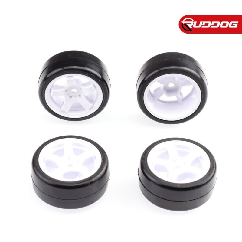 Sweep Mini M-Chassis Pre-glued set tires 40deg (4tires with wheel and inserts ) / SR-SWP-MN40PG