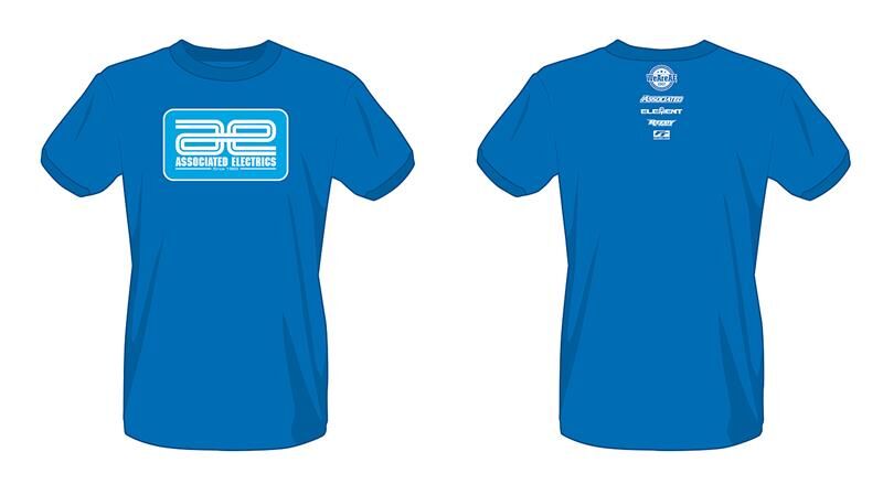 Associated Electrics Logo T-Shirt, blue, XXL / AE97024