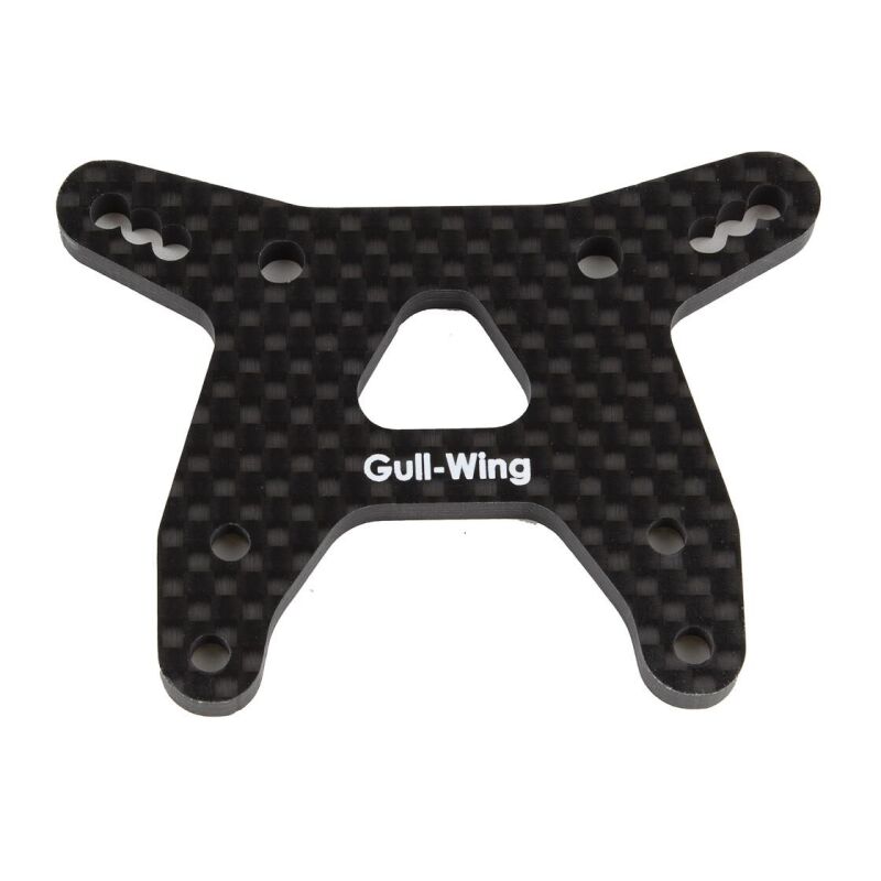 Team Associated RC10B6.3 Front Shock Tower, carbon fiber / AE91880