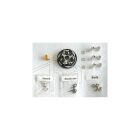 Alpha Plus Alpha Flywheel(black) + Aluminium Clutch Shoe Set(3pcs) + Springs + flywheel collet / E70-BU02100