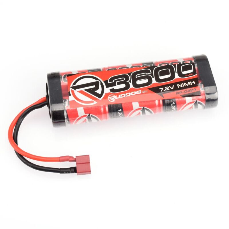RUDDOG 3600mAh 7.2V NiMH Stick Pack with T-Style Plug / RP-0424