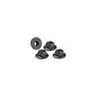 Jconcepts 4mm large flange serrated locknut - black (fits, B6, B5, TLR, Xray, Serpent, Kyosho) / JCO2341-2