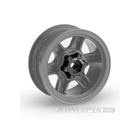 Jconcepts Tribute wheel, aluminum 12mm hex wheel adaptor, black anodized - 11mm offset - 2pc. / JCO2403