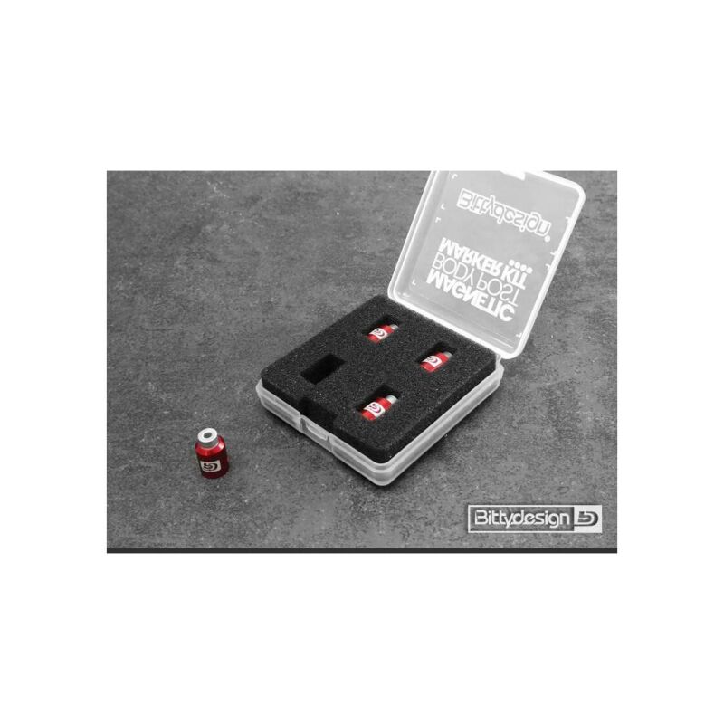 Bittydesign Body Post Marker kit Red - Big scale 1/5 - 1/7 - 1/8 model Cars / BDBPMK8-R