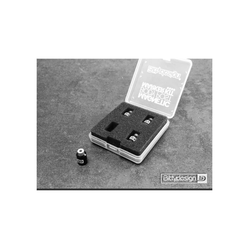 Bittydesign Body Post Marker kit Black - Big scale 1/5 - 1/7 - 1/8 model Cars / BDBPMK8-B