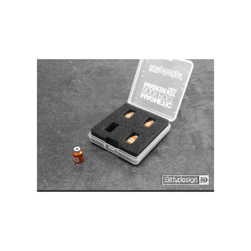 Bittydesign Body Post Marker kit Orange - Big scale 1/5 - 1/7 - 1/8 model Cars / BDBPMK8-O