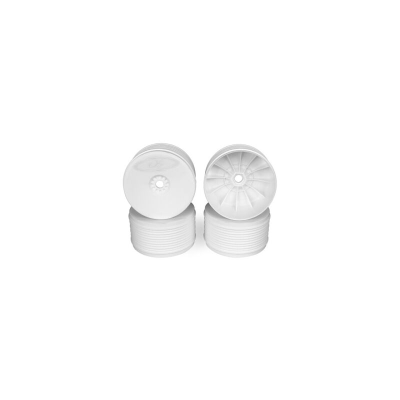 DE Racing Speedline Plus 1/8 Truck Wheels (4pcs/White) / DER-PT4-8W
