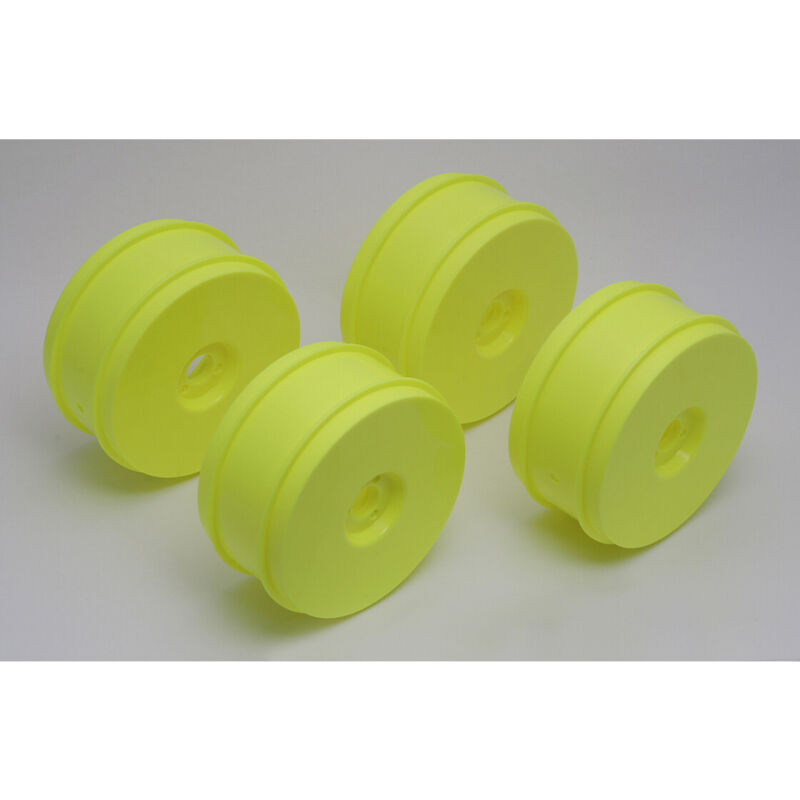 Team Associated RC8 Wheels, yellow, 83 mm / AE89297