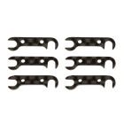 Team Associated RC10B74 FT Graphite Rear Hub Link Shim Set / AE92185