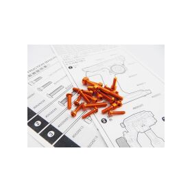 Hiro Seiko M17 Light Weight Screw Set [Orange] / HS-48410