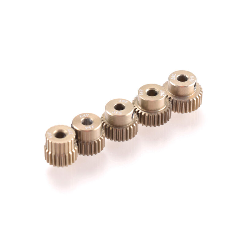 RUDDOG 64dp Aluminium Pinion 5-Pack Even (22,24,26,28,30T) / RP-0047