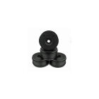 DE Racing Speedline Plus 1/8 Buggy Wheels (4pcs/Black) / DER-PSB-8B