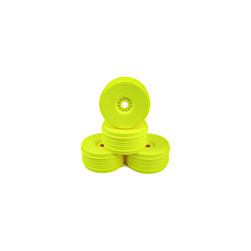 DE Racing Speedline Plus 1/8 Buggy Wheels (4pcs/Yellow) / DER-PSB-8Y