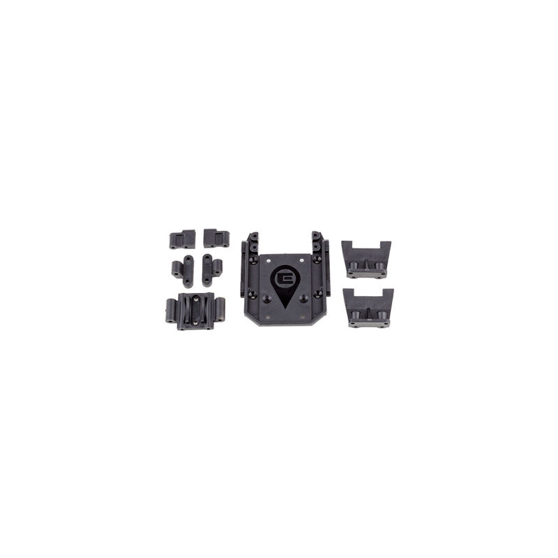 Element RC Enduro IFS Gearbox and Servo Mounts Set, hard / AE42208