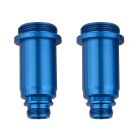 Team Associated SR10 Shock Bodies, 12x23mm, front, blue aluminum / AE71191