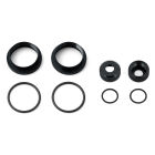 Team Associated 16mm Shock Collar and Seal Retainer Set, black / AE81492