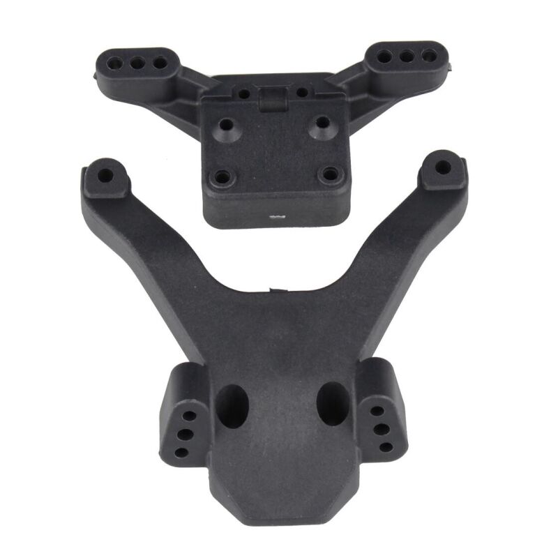 Team Associated B6 FT Top Plate and Ballstud Mount, carbon / AE91875