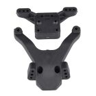 Team Associated B6 FT Top Plate and Ballstud Mount, carbon / AE91875