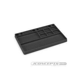 Jconcepts parts tray, rubber material - black / JCO2550-2