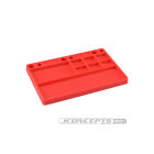 Jconcepts parts tray, rubber material - red / JCO2550-7