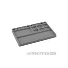 Jconcepts parts tray, rubber material - gray / JCO2550-8