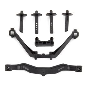 Team Associated SC6.1 Body Mounts, front and rear / AE71123