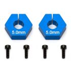 Team Associated Factory Team Clamping Wheel Hexes, 5.0mm / AE91609