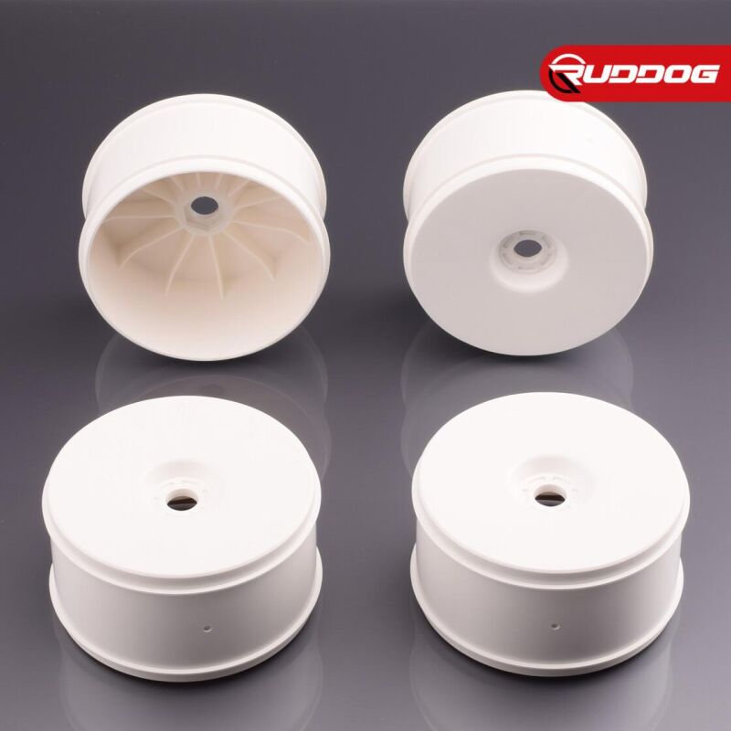 Sweep 1:8 truggy Dish Wheel Offset Zero White 4pcs / SR-SWA-TW4