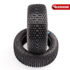 Sweep SQUARE ARMOR Front Silver (Ultra Soft) 1:10 buggy tires/Open cell inserts 2pcs / SR-SW-106FS
