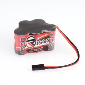 RUDDOG 1600mAh 6.0V NiMH 2/3A Hump Receiver Pack / RP-0427