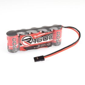 RUDDOG 1600mAh 6.0V NiMH 2/3A Straight Receiver Pack /...