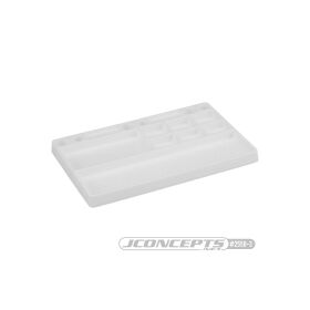 Jconcepts parts tray, rubber material - white / JCO2550-3