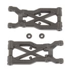 Team Associated RC10B74 FT Rear Suspension Arms, carbon fiber / AE92298