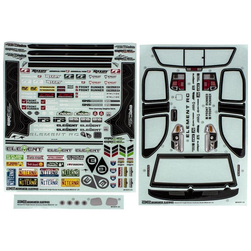 Element RC Knightrunner Decal Sheet / AE42167