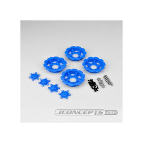 Jconcepts Tracker wheel discs - blue (fits - #3379 Dragon...