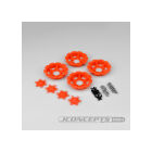 Jconcepts Tracker wheel discs - orange (fits - #3379 Dragon wheels) / JCO2668-6
