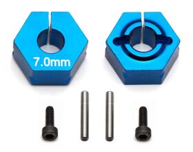 Team Associated FT Clamping Wheel Hexes, 7.0mm / AE91610