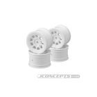 JConcepts 9 shot - B6.1, B74  | YZ2, YZ4 | XB2, XB4 | RB7, ZX7 | SRX-2, SDX-4 | KC, KD, L1 | D418, 2.2" rear wheel (white) - 4pc / JCO3398W