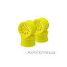JConcepts 9 shot - B6.1, B74 | YZ2, YZ4 | XB2, XB4 | RB7, ZX7 | SRX-2, SDX-4 | KC, KD, L1 | D418, 2.2" rear wheel (yellow) - 4pc / JCO3398Y