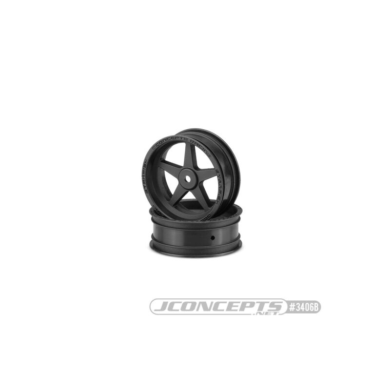 Jconcepts Starfish - Slash | Bandit, DR10 Street Eliminator 2.2" 12mm hex front wheel - (black) / JCO3406B