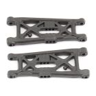 Team Associated RC10B6.3 FT Front Suspension Arms, flat, carbon fiber / AE91871