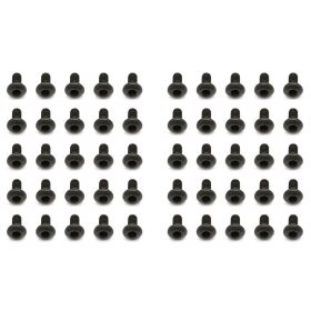 Team Associated Screws, 2x4 mm BHCS, black / AE89416