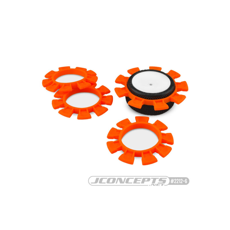 Jconcepts Satellite tire gluing rubber bands - orange - fits 1/10th, SCT and 1/8th buggy / JCO2212-6