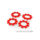 Jconcepts Satellite tire gluing rubber bands - red - fits 1/10th, SCT and 1/8th buggy / JCO2212-7