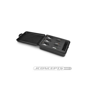 Jconcepts motor / rotor box w/ foam liner - black / JCO2497-2